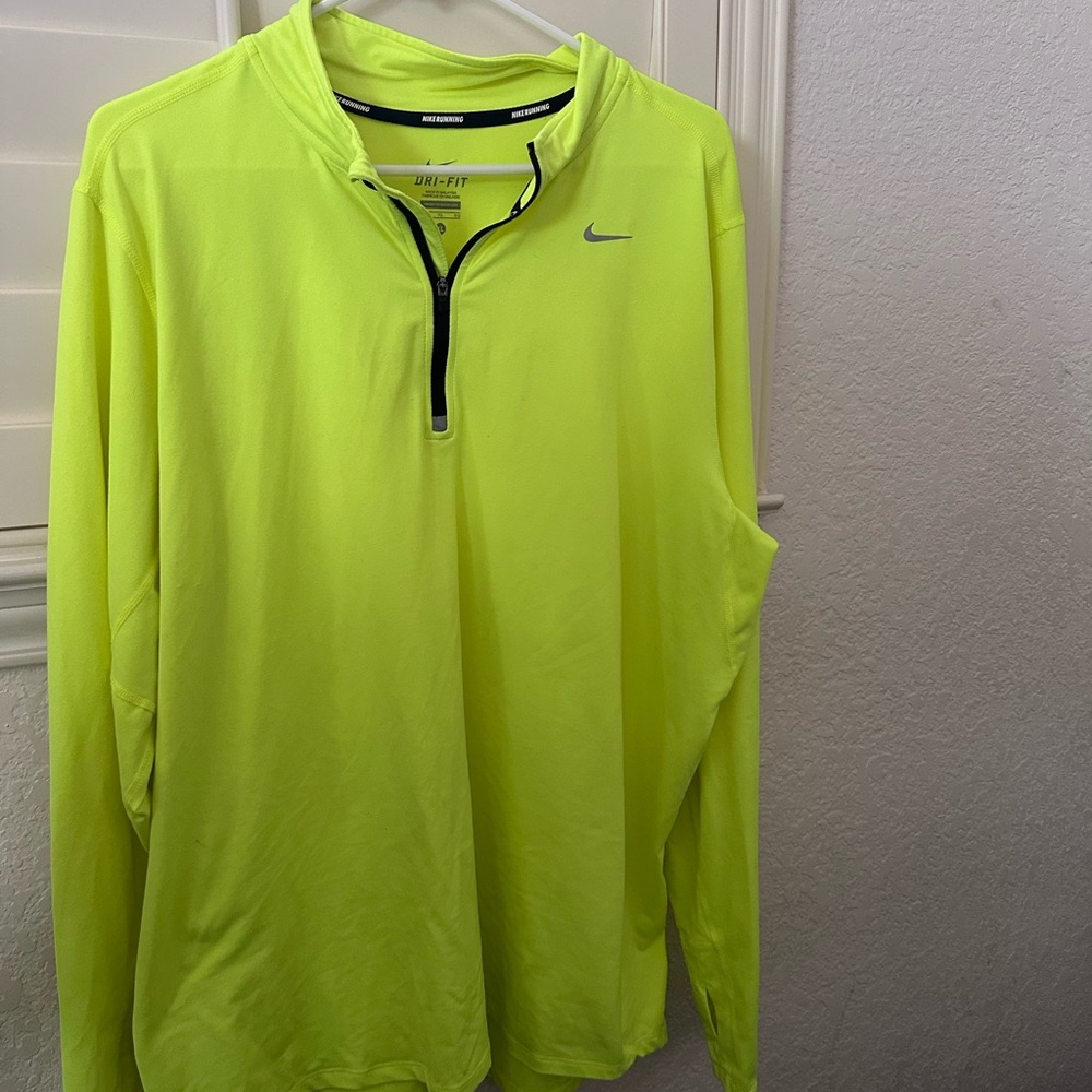 Nike Men's Neon Yellow Performance Jacket